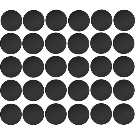 Cyclingcolors – Lot de 30 caches vis adhésifs autocollants 20mm – Pour dissimuler vis et trous – Installation facile sur meubles et murs – Couleur noire (1/3)