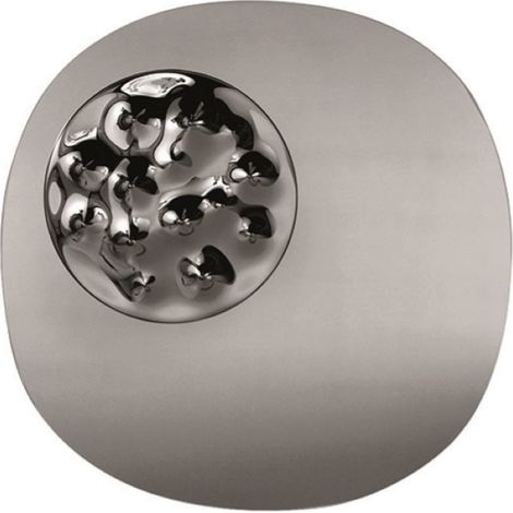 Specchio sagomato 100x100 cm Fume' con inserto in vetro BIJOU (1/3)