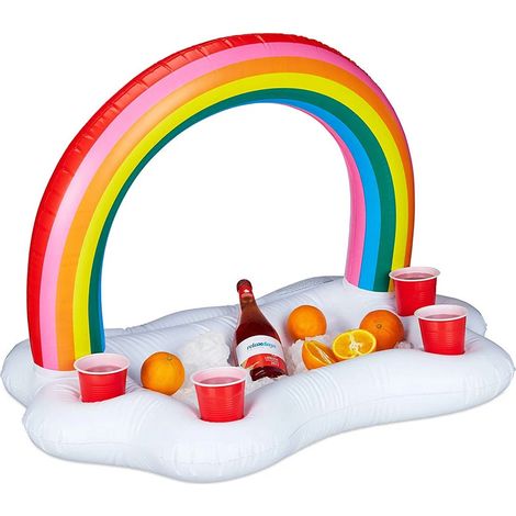 Dessous de verre gonflables, porte-gobelet flottant pour piscine, bouée de plage gonflable, porte-gobelet gonflable, bar flottant pour piscine, plateau gonflable pour fête au bord de la piscine (1/5)