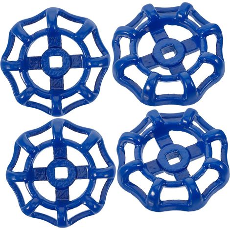 4 pièces Poignée de Vanne Fonte Bleue pour Robinet (1/5)
