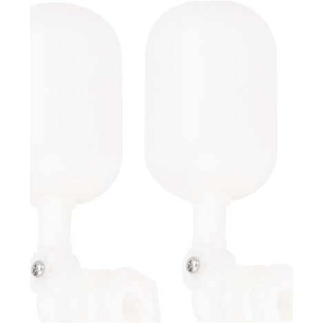 VAnne à Flotteur à Filetage Mâle 2 pièces G3 / 8 avec Bras Réglable Vanne à Flotteur en Plastique à Arrêt Automatique pour Montage Sur Réservoir d'Eau (1/4)