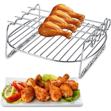 Grille de remplacement double couche pour Philips Air Fryer, plateau et brochettes (1/5)