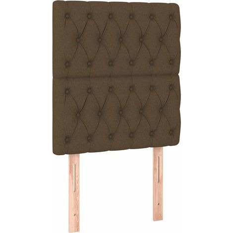 Maison Exclusive - Cabecero de cama marrón oscuro 80x7x118/128 cm (1/5)