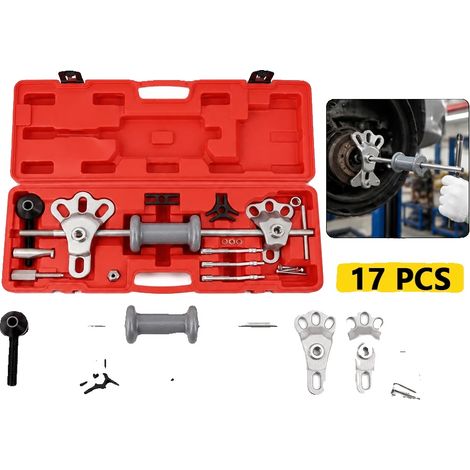 Kit extractor de ejes deslizantes, juego de 17 piezas, herramienta de alta resistencia para ejes, para automóviles y camiones, resistente al óxido y la corrosión, estuche de transporte moldeado. (1/5)
