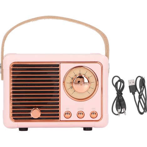 Mini-Retro-Bluetooth-Lautsprecher mit FM-Radio für den Außenbereich