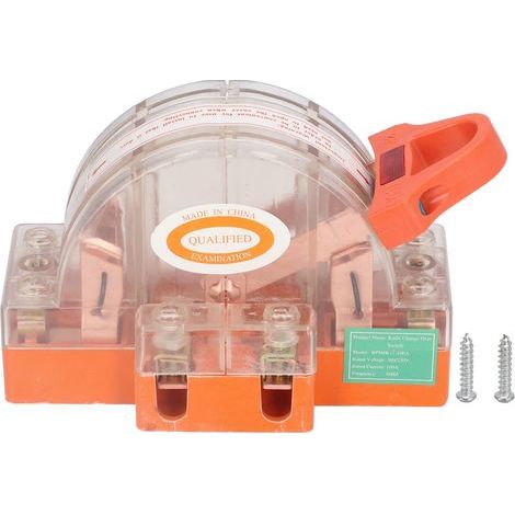 Doppelpoliger Messerschalter, transparentes Gehäuse, 2P 100A, Sicherheitsschalter mit LED-Anzeige für Generator-Leistungsschalter (1/5)