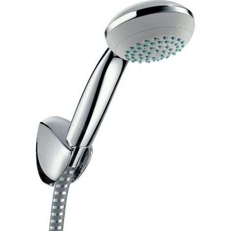 Ensemble support mural et douchette Mono avec flexible de douche 125 cm chromé Hansgrohe Crometta 85 (1/3)