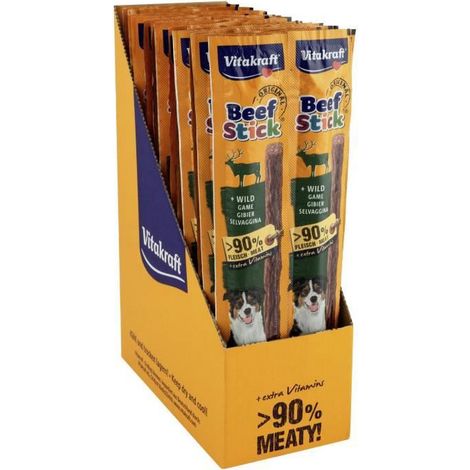 Vitakraft Beef Stick Original Au Gibier - Friandise pour chiens - 50 x 12g
