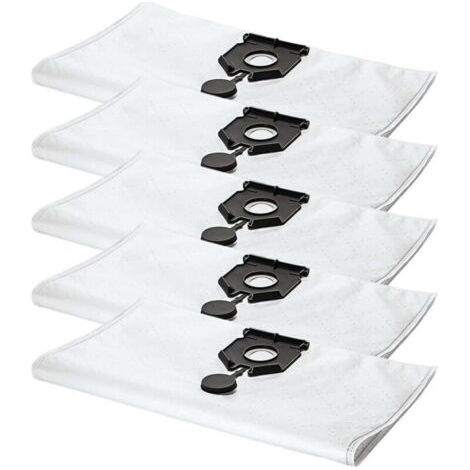 Lot de 5 sacs à poussière compatibles avec les aspirateurs Karcher 2.889-154.0 NT 30/30 L 30L NT 30/ Ap Te L NT 30/ Ap L 30L EU2613 (pièces de rechange pour aspirateur) (1/4)
