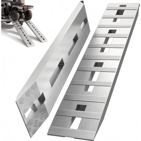 Rampes en aluminium 152 - 4x30 - 5 cm 2 27 tonnes camion remorque (1/5)