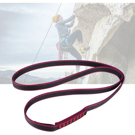 1 Stück Outdoor-Kletterseil-Bergsteiger-Sicherheitsgurt, flacher Schnellabstiegsgurt (80 x 1,6 cm) (1/5)