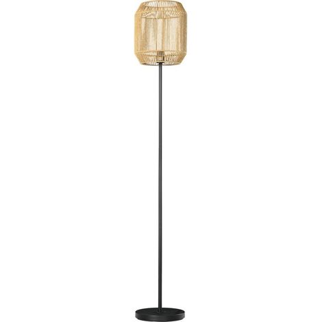 Floor lamp for living room, design natural, lampshade-day in rope of paper, base E27, power maximum 40 W - MM 26 x 164 cm (1/5)
