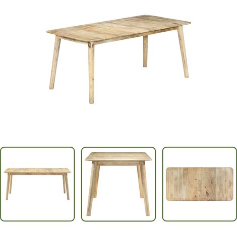 Mango-Massivholz - Esstisch 180×90×76 cm Mango Massivholz