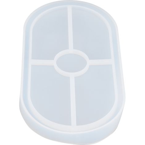 DIY Silikonform Ovale Kristall-Epoxidharz-Teeuntersetzerform für Küche und Bäckerei (1/5)