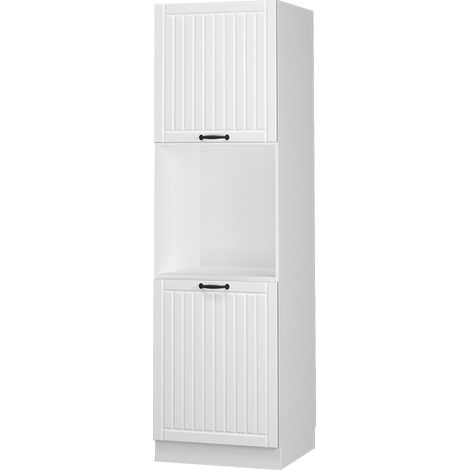 Mobile per forno da incasso Fame-Line, Bianco casa di campagna, 60 cm aperto, Vicco