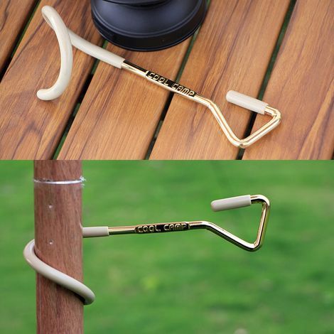 Crochet de Suspension pour Éclairage de Tente, Support de Perche Portable pour Camping et Terrasse, 33mm (1/5)