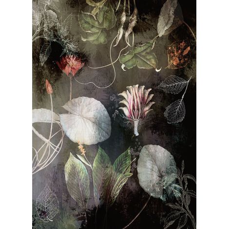 Papier peint panoramique modern Fleurs de Nuit (1/5)