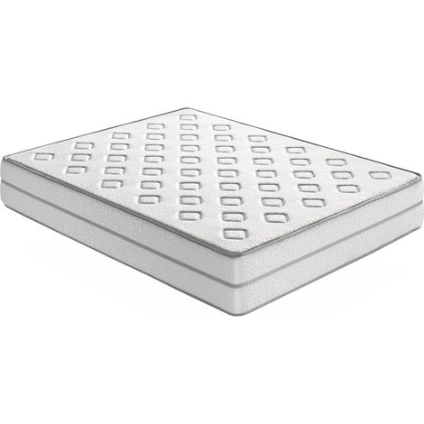 Colchon de espuma 200X200 CHANNELL, Altura 24 CM, Espuma de alta densidad. Firmeza media (1/4)