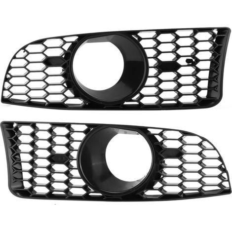 Juego de 2 rejillas para faros antiniebla, de plástico ABS, estilo M3, para BMW E90 E92 E93. (1/5)