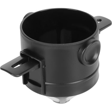 Cette cafetière à filtre manuel est réutilisable, sans papier, en acier inoxydable, possède un filtre à café facile à nettoyer et une poignée pliable, ce qui la rend idéale pour les voyages et le camp (1/5)
