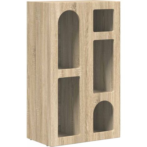 Aparador Roble Sonoma 59 x 35 x 100,5 cm Madera de ingeniería vidaXL