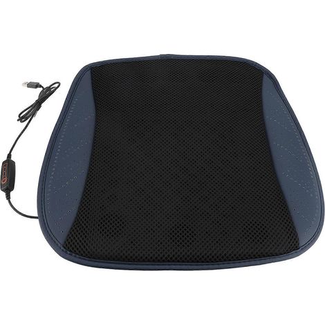 3-stufiges, per USB belüftetes Kühlkissen für Autositz, Zuhause und Outdoor-Aktivitäten – 5 atmungsaktive Ventilatoren, verstellbarer Kühler (1/5)