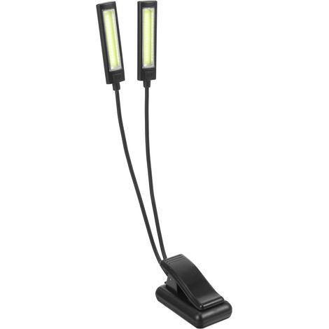 Lampe Pince LED Double Tête à Col de Cygne Flexible pour Bureau (1/5)