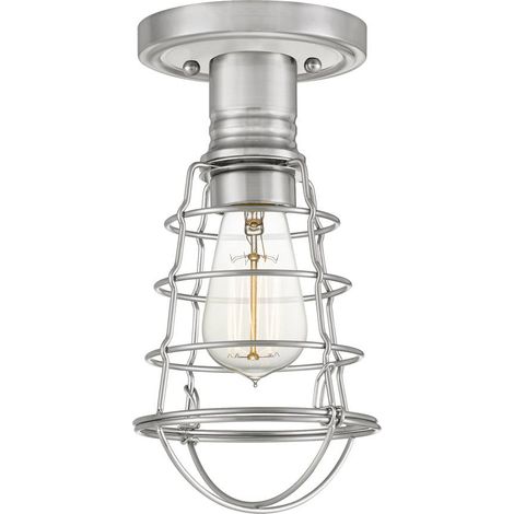 Elstead Quoizel Mixon Plafonnier semi-encastré nickel brossé (1/5)