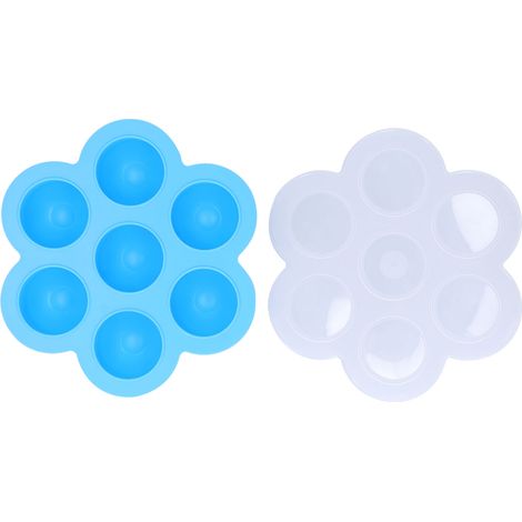de conservation pour aliments pour bébé 7 compartiments bleu (1/5)