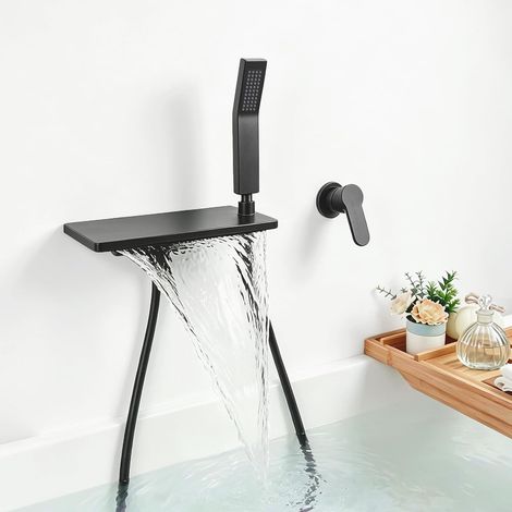 Robinet de Baignoire avec Douchette, Mitigeur Baignoire Encastrable (1/5)