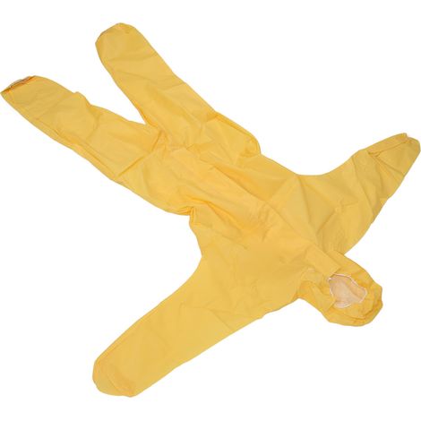Combinaison de protection jaune résistante aux acides et aux bases, taille XXXL, pour laboratoire (1/5)