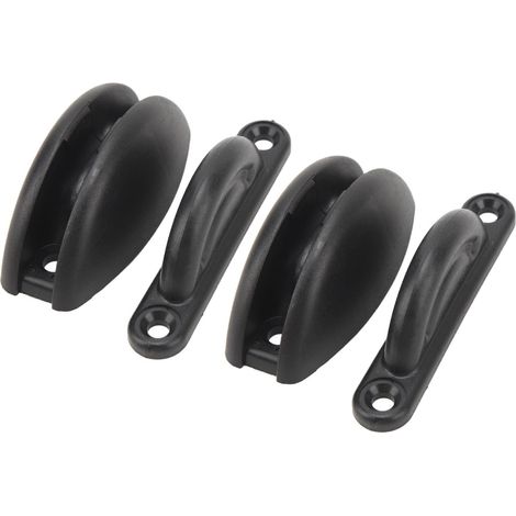 Installation Retainer Bracket Stopper Shaped Black Door Easy with RV (1/5)