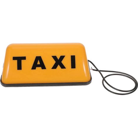 Panneau lumineux de taxi, gyrophare de taxi, enseigne lumineuse de taxi, feu de taxi, éclairage de toit de taxi, feux de taxi-17X8X6.5CM