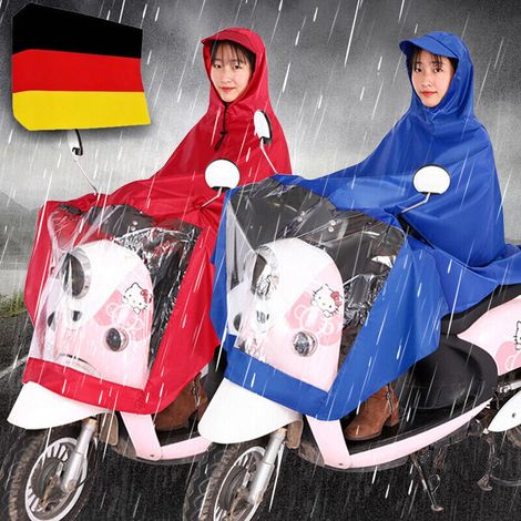 Universeller wasserdichter Regenmantel für Elektromobile, Kapuzenponcho (1/4)