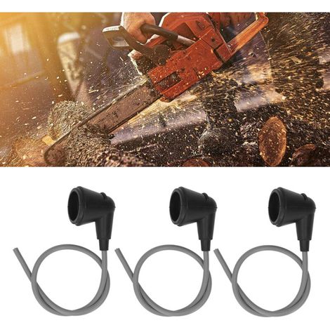 Lot de 3 Câbles d'Allumage Haute Tension pour Tronçonneuse - Compatible STIHL 070 090 - Casquettes d'Allumage - Pièces de Rechange-KZQ (1/2)