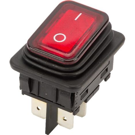 Interruptor basculante 20 A rojo MARQUARDT 19353112 (1/2)