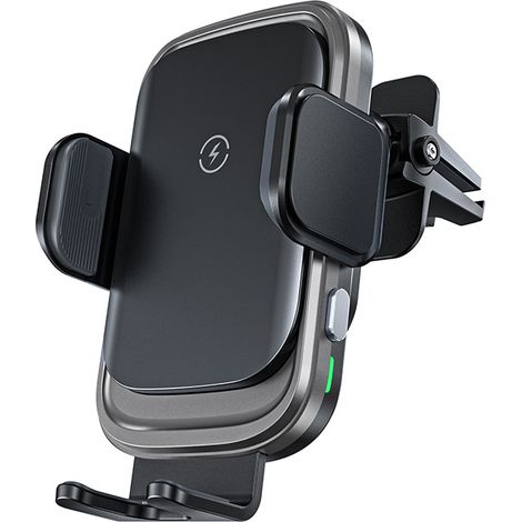 15W Qi Induction Car Charger,Fast Wireless Car Charger Automatic Clamping Door Air Outlet Clip Car Phone Holder for iPhone Samsung Huawei LG All Qi9 Devices(4.7-7.5 in) (1/5)