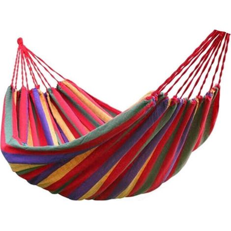 Amaca portatile con borsa per il trasporto, 260x80 cm, resistente, durevole e facile da montare, per giardino, spiaggia, campeggio, escursionismo (1/3)