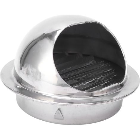 Couvercle de ventilation extérieur en acier inoxydable, résistant à la pluie et au vent, accessoire de sortie d'air de 6 pouces (1/5)