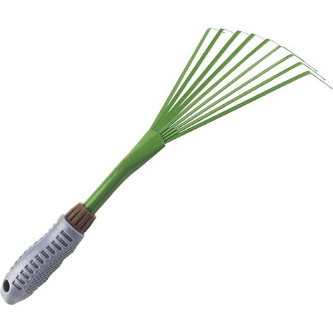 Herbe Rake Balai à Feuilles Neuf Dents Râteau Pratique Dents Débris D'Herbe Râteau Gazon Grand Râteau à Herbe Mini Râteau de Jardin avec Poignée pour pelouse, Jardin Nettoyage Rapide