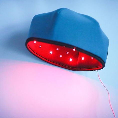 Casque de luminothérapie infrarouge proche pour la repousse des cheveux, traitement anti-chute, bonnet LED rouge, soin capillaire à domicile