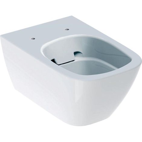 Geberit Smyle Square Tiefspül-WC, spülrandlos, wandhängend,