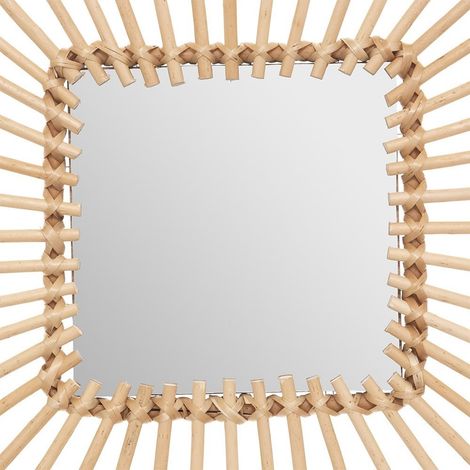 Miroir rotin carré 40x40 (1/3)