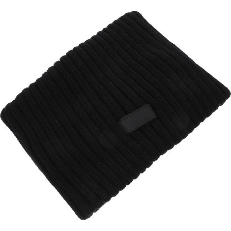 Wide Black Braided Cotton Rope Headband (1/5)
