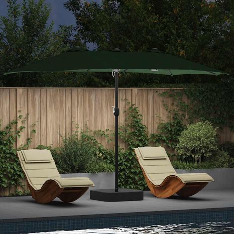 Garden Parasol Green 385 x 209 x 244 cm Fabric vidaXL (1/5)