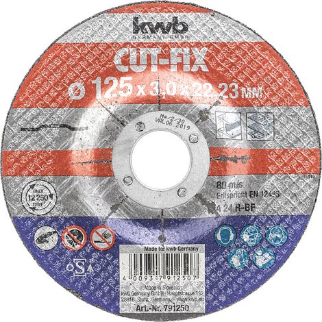 Trennscheibe kwb 791250 125 mm 3 mm Dicke (1/3)