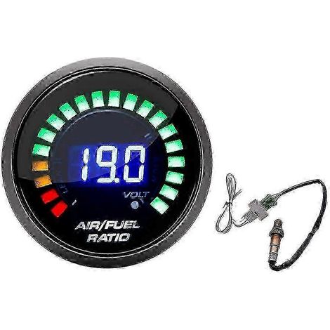52-mm-Luft-Kraftstoff-Verhältnis-Anzeige mit LED-Digitalanzeige und Schmalband-O2-Sauerstoffsensor (Auto-Anzeige) (1/5)