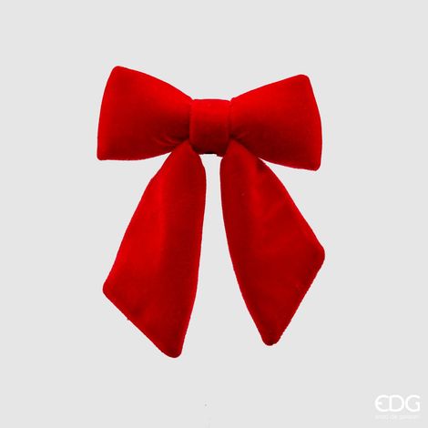 Fiocco Velluto H.25 L.21 Rosso (1/5)