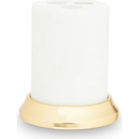 Premier Housewares White Marble Toothbrush Holder (1/4)