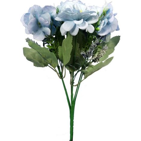 Strauß aus 7 blauen Blumen, 32 cm (1/3)